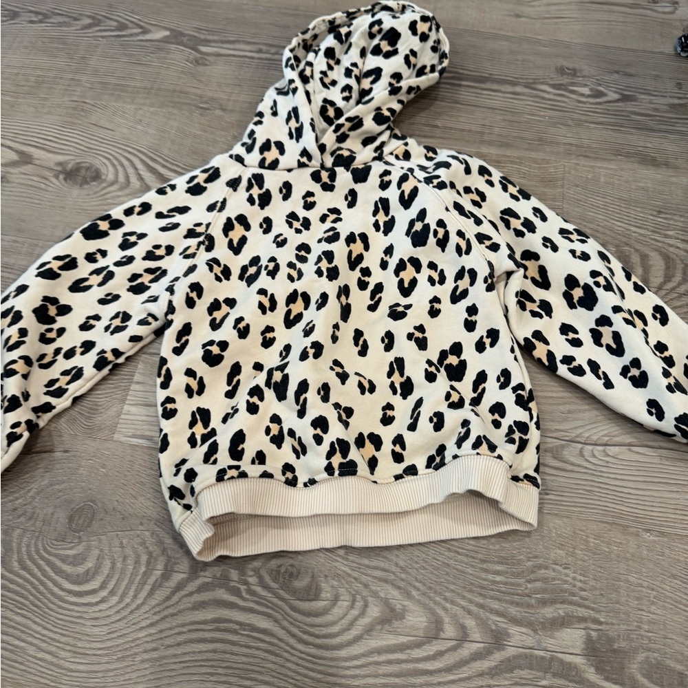 Zara cheetah print hoodie